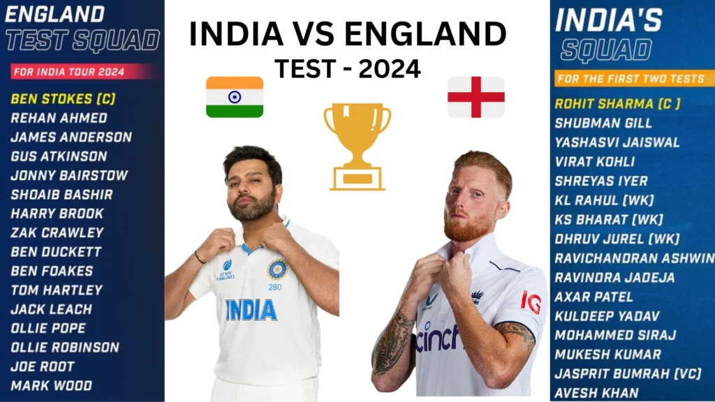 India Vs England Test Match 2024